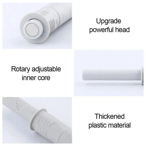 Close-up view of 5 Pack Concealed Cabinet Push To Open Rebounders Killing Door Slam Noise For Kitchen Drawers And Furniture Doors Smooth Quiet Touch Release Hardware Easy Install Setup showcasing powerful head and thickened plastic material.