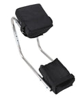 Knee Seat Garden Tool With Ergonomic Kneeling Bench Pro Grade Stainless Steel Frame Portable Kneeler Seat With Ankle Support And Leg Brace