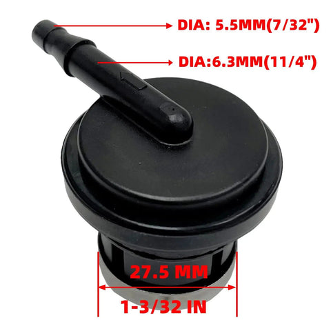 Fuel Tank Vent Valve For Predator 212cc 301cc And 420cc Gas Engines And Select Pressure Washers product dimensions shown