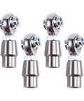 Performance Grade 8 Piece 5/8 Inch By 18 Thread heim Joint Rod End Bearing Kit With Exact Match Spacers for heavy duty linkage.