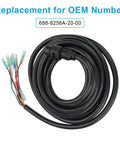 Cable Main Wire Harness For Yamaha Outboard Motor Remote Control Box 10 Pin 16.4 Feet Marine Electrical Harness Replacement For 688-8258A-20-00 Durable PVC Rubber Construction coiled view