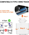 Installation guide for 10W H Track LED Heads with 90+ CRI Dimmable Halo Style Linear Track Lighting for Art and Retail Displays Dope Accent