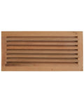 8x16 Inch Red Oak Hardwood Register Cold Air Return Wall Vent Unfinished Solid Wood HVAC Duct Grille With Rustic Natural Look