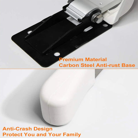 Carbon steel base of 27.5 Inch Stainless Steel Bathroom Grab Bar With Foldable Skid Resistant Toilet Safety Rail for Disabled.