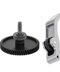 Hardened Steel Extruder Gear Kit With DLC Coated Shaft For A1 And A1 Mini 3D Printers, Aluminum Handle, Integrated Shaft Design
