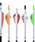 Neon Orange Blazer Quik Fletch 6 Pack Archery Vanes For Easy Install Boil Activated Vanes 5.25 Inches Long 27 Grains