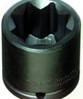 Heavy Duty 1/2 Inch Drive Impact Socket Seven Eighths Inch Eight Point With Quick Engagement And Snug Fit For Fasteners