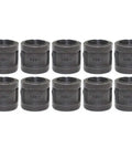 Half Inch Black Cast Pipe Fitting 10 Pack Closed Nipples Made From Malleable Iron For DIY Plumbing Piping Industrial Style Furniture Decor Rust Resistant And Durable
