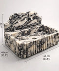 Straight Up Premium Calacatta Viola Marble Wall Mount Bathroom Sink, 60cm x 40cm x 17cm, elegant design for modern interiors.