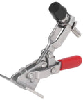 Heavy Duty 70 Kg Toggle Clamp With Stainless Steel Build For Woodworking Welding And Mold Fixturing Adjustable Opening Keeps Your Pieces Locked Down For Precision Tasks And Easy Setup, stainless steel clamp with red handle