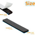 Heavy Duty Non Slip Rubber Furniture Pads That Lock In Place dimensions 3" length, 0.15" thickness, 0.5" width, designed to prevent chair sliding.