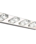 Three Light LED Vanity Light Fixture For Bathroom Dimmable 4500K White Glow 16W Energy Efficient Easy 15 Minute Hardwired Install