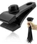 Heavy Duty Lock Grip Tarp Clips Hold Like Crazy With Rock Solid Non Slip Jaw Plus One Hundred Nylon Strap Ties for securing tarps and canopies.