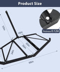 66-Inch Driveway Drag Harrow With 3 Adjustable Bolts And 2 Reinforcement Bars Tow Behind Harrow dimensions and thickness details
