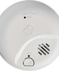 Front view of Hard Wired Smoke And Carbon Monoxide Detector With 10 Year Battery Backup, Ionization Sensor, Early Warning, Peace Of Mind Nuisance Free Alarms For Home Safety.