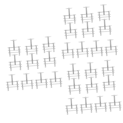 30 Piece Lab Tubing Clip Set With Flow Control Hose Clamps And Screw Clamp Tools arranged on a white background