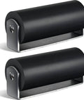 6 Inch Slide Gate Roller Set Of 2 With Weld-On Bracket For Gate Hardware - Heavy Duty Rubber Rollers for smooth sliding gates