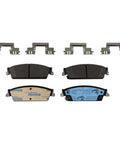 Disc Brake Pad Set TRM1194 OE Quality Replacement For Chevy Tahoe 2007-2014 shown with clips for Silverado, Suburban, Sierra, Yukon