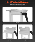 Adjustable Bench Grinder Tool Rest For 6 Inch Or 8 Inch Grinders With Flat Miter Slide Replacement Sharpening Jig