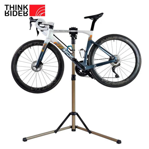 Adjustable Height Bike Repair Stand With Foldable Design For Home And Shop, 360 Degree Rotating Clamp, road bike mounted