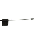 Rock Solid Recliner Release Cord With 3.78 Inch Exposed Wire And 6mm Barrel Connector for 32 Inch mechanism, black nylon and metal.