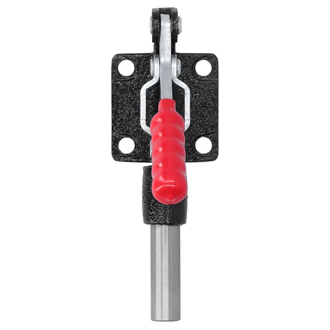 Rock Solid Heavy Duty Toggle Clamp Horizontal Push Pull Clamp Cast Iron Alloy Steel 390kg Holding Force 42mm Stroke front view