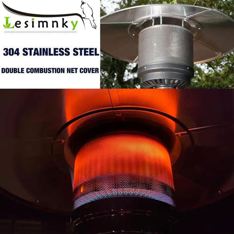 Durable 304 Stainless Steel Double Net Emitter Screen For Gas Patio Heaters Ten And Three Quarters Inch Diameter Tough As Nails Main Burner Cover Replacement Part Built To Last On Most Patio Heaters.