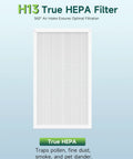 H13 True HEPA filter for F1 Filter Replacement For 3M Filtrete Air Purifiers FAP C01BA G1 And FAP T02WA G1, traps dust and dander