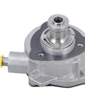 Heavy Duty Brake Vacuum Pump Straight Bolt On For Bmw 3 Series 5 Series Z4 2006 To 2008 3.0L Inline Six Replaces Oe 724807310, detailed view with silver finish.
