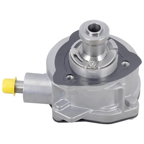 Heavy Duty Brake Vacuum Pump Straight Bolt On For Bmw 3 Series 5 Series Z4 2006 To 2008 3.0L Inline Six Replaces Oe 724807310, detailed view with silver finish.