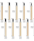 Pro Grade Ten Piece Wood Carving Chisel Set Forged From Heat Treated Chrome Vanadium Steel With Comfortable Wooden Handles, showing detailed chisels