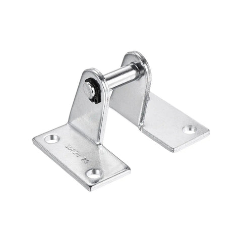 66x48mm Air Cylinder Rod Clevis Mounting Bracket Rear Pivot For Pneumatic Systems, Silver, 6mm Hole, Made From Durable Low-Carbon Steel, Wear-Resistant, High-Strength Industrial Automation Mounting Part, shown angled