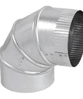 4 Inch Galvanized 90 Degree Adjustable Elbow 28 Gauge Duct Fitting For HVAC And Metal Ductwork Durable Steel Easy Install