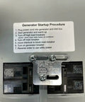 Generator Interlock WR-95 Kit for Murray and ITE 100 Amp Sub Panels, Billet Aluminum with startup procedure label, NEC Ready