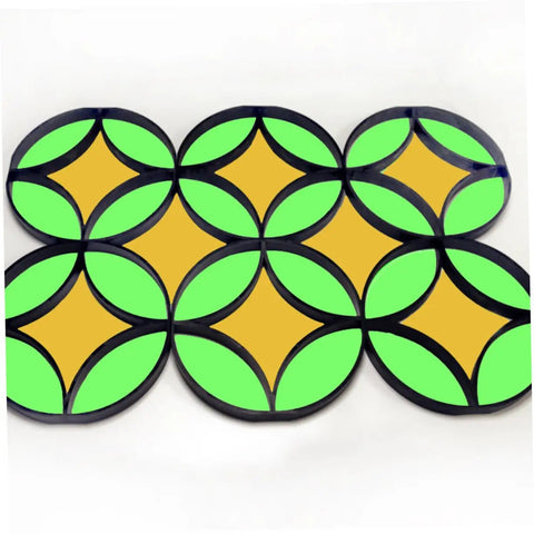 Round Pattern Cement Paving Tile Mold For Garden Paths And Patios, DIY Concrete Stone Mold, Easy To Use For Beginners
