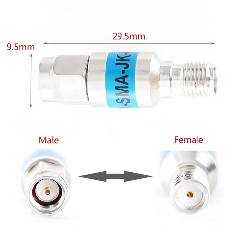 2W SMA DC Blocker 50 Ohm 6GHz RF Blocker For RF Systems Ham Radio Antenna CCTV And Test Equipment High Frequency DC Blocking Component For Signal Integrity connector view