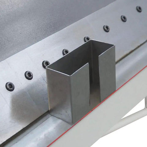 Built Tough 48 Inch Box And Pan Sheet Metal Brake Handling 16 Gauge Mild Steel With Quick Swap Fingers And Zero Drag Blade Gap Adjust For No Hassle Fabrication On A Busy Shop Floor