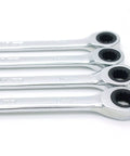 Ratchet Spanner Set With Metric Combination Wrenches Easy Grip Ratcheting Wrenches For Tight Spaces Durable Hand Tool Kit