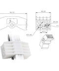 Built Tough Electric Linear Actuator Slide Block Featuring Quiet Motor Operation And Rock Solid Stable Connection For Easy Push Rod Automation Install Projects technical drawing and dimensional details