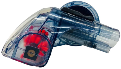Clear view of Pro Heat Turbo Brush Attachment For Deep Carpet Cleaning And Upholstery, snap-in install design