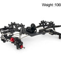 Side view of Beefy Carbon Fiber LCG Chassis Kit With 3mm Rails 8mm Delrin Skid Plate And CMS Servo Panhard Mount For 1 To 10 RC Crawlers