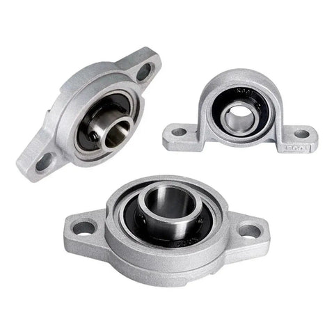 Thinking Process: vertical pillow block bearing, cast iron housing, chrome steel insert, self-aligning, dual dust seals