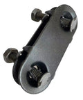 Close-up of heavy-duty steel clip from 10 Pack 75mm Conveyor Belt Fasteners And Rubber Sheet Clips For Repair And Maintenance