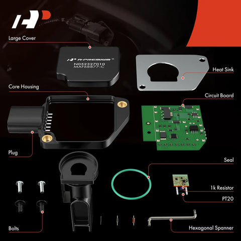 Mass Air Flow Sensor Drop In For 3 8L OHV V6 GM Vehicles Without O Ring And Bolts components overview
