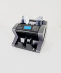 High Speed Money Counter With Multi Currency Value Count And Counterfeit Bill Detector Four Currencies USD CAD MXN EUR Add And Batch Modes LCD Display For Cash Biz