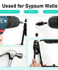 Installation process of Badass Heavy Duty Steel Wall Mount for EV Charger and Cable Organizer on various wall types.