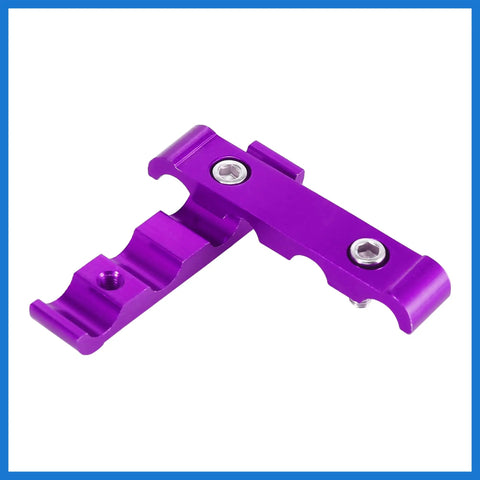 Purple Aluminum Alloy 4 Pack 8mm Spark Plug Wire Separator Loom Clamps For Cars Engine Wire Organizer Keeps Wires In Place Dope Auto Accessories Gear Set