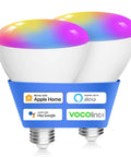 Smart RGBW BR30 Flood WiFi LED Bulb For Smart Home Setup Dimmable 2200K To 7000K Lit Color Changing Lighting 800 Lumens E26 Base