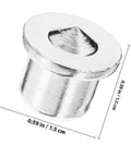 Steel Dowel Center Transfer Plugs Kit With Pins For Pro Level Drill Alignment And Furniture Tenon Center Marking, 0.59in size