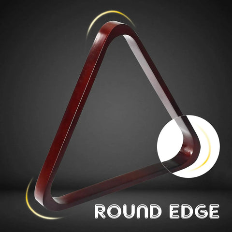 Solid Wood Pool Ball Triangle Rack For Standard Two And A Quarter Inch Billiard Balls Durable Pine Triangle Holder For Pool Table